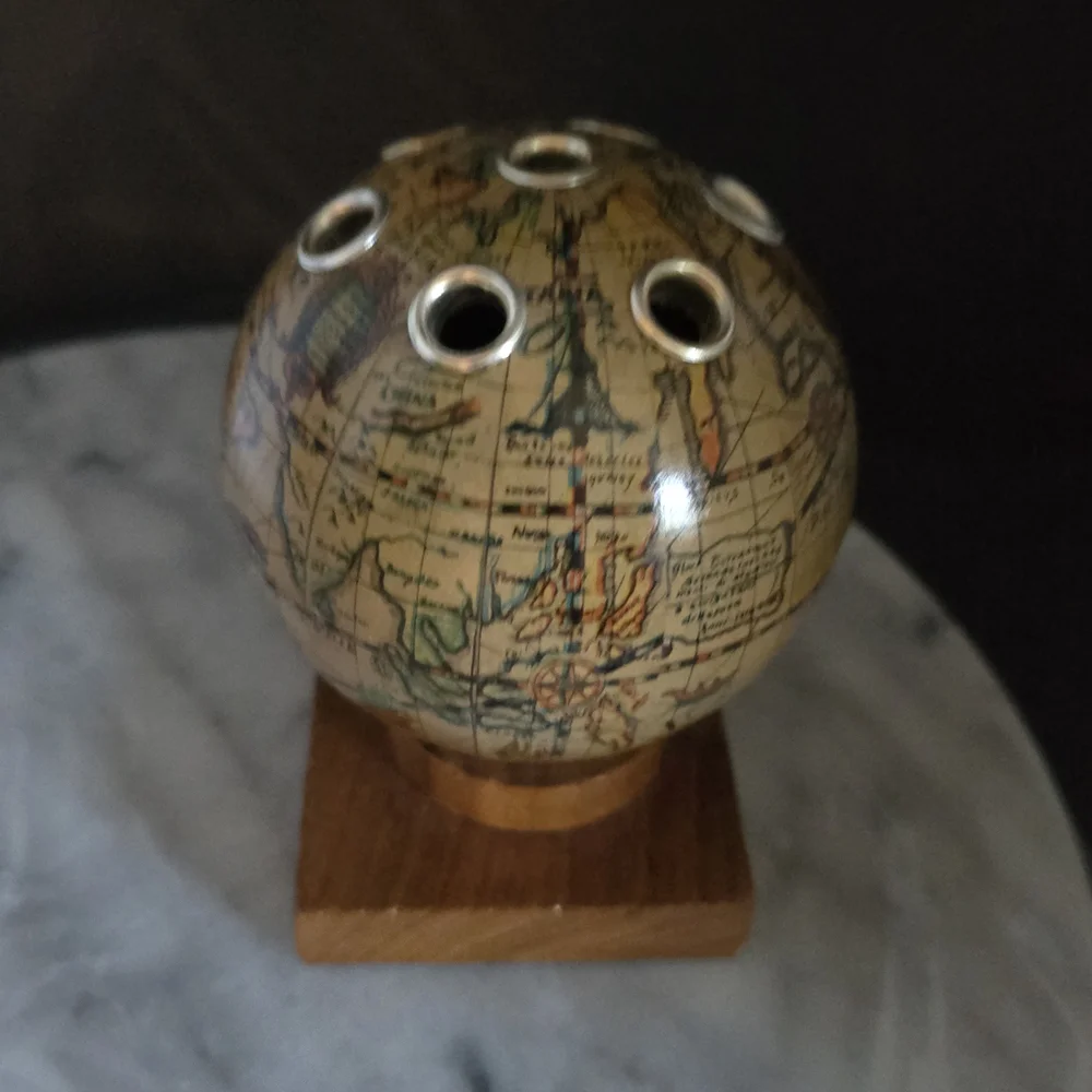 Vintage Globe Toothpick Holder